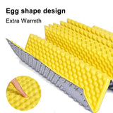NNEOBA Waterproof Foldable Camping Mat with Aluminum Film Portable Foam Yellow