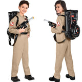 Halloween Father Ghostbusters Costumes Themed Cosplay Halloween Uniform Jumpsuit with Bag Ideal Adults Full Set Dress Up - Adult 150
