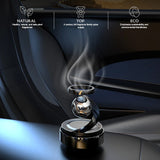 NNEOBA Solar-Powered Rotating Car Air Freshener–Suspension Perfume Diffuser Black