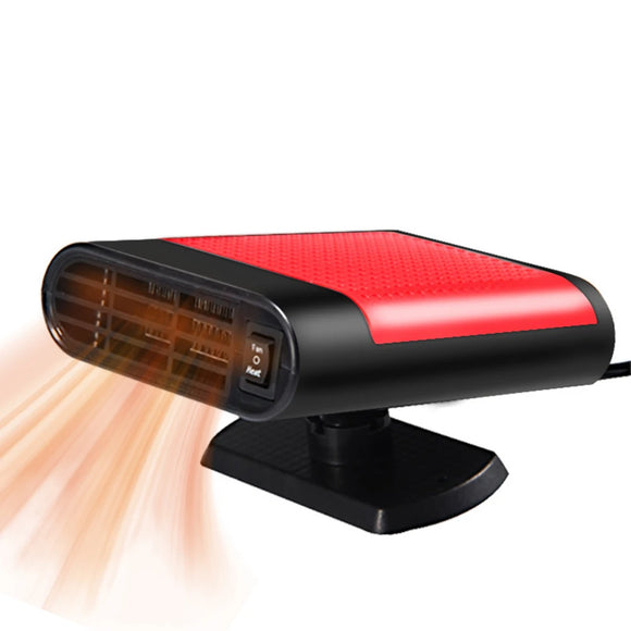 NNEOBA Electric Car Heater Cooling Fan  Windshield Defogger Demister Red