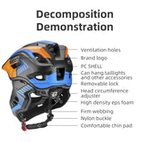 NNEOBA TT-32SOBL Youth Bicycle Safety Helmet 54–58cm Orange