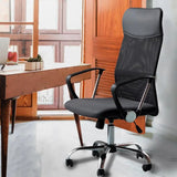 NNEOBA Premium High Back Mesh Office Chair with Adjustable Lumbar Support - Black