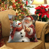 Christmas Throw Pillow Cover Set of 4 Decorative Pillowcases