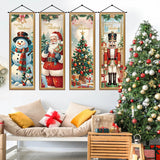 4PCS Christmas Door Banner Decoration Set