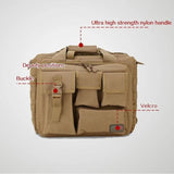 NNEOBA Tactical MOLLE Shoulder Bag Oxford Handbag Khaki