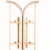 NNEOBA Foldable Wooden Snow Sled - Portable & Modern Design