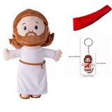 Jesus Hug Plush Doll with 7cm Keychain Ornament