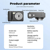 NNEOBA Mini Camera with Screen Black