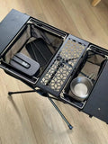 NNEOBA Folding Camping Mesh Basket Drainable Storage Bag Black