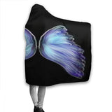 NNEOBA Gothic Sherpa Hooded Blanket