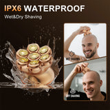 NNEOBA USB Rechargeable 7D Floating Head Shaver
