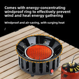 NNEOBA 7-Core Camping Infrared Gas Stove Black