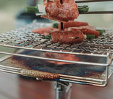 NNEOBA Stainless Steel Folding Toast Grill Net Gas Stove Grill Silver