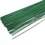 10Pcs Green Floral Wire Stems for Flower Arrangements