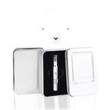 NNEOBA Smooth And Clean Stainless Steel Manual Nose Hair Trimmer for Men Silver
