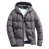 Men's Thick Hooded Winter Puffer Jacket – Warm Casual Parka