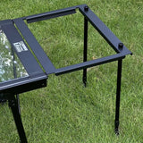 NNEOBA IGT 3-Unit Camping Table Portable Folding Aluminum Alloy BBQ Table Black