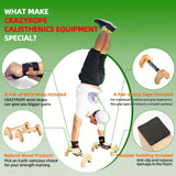 NNEOBA Wooden Push-up Bar Stands - Gym Fitness Training