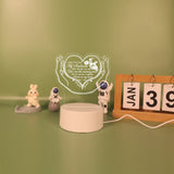 NNEOBA I Love You 3D Acrylic LED Night Light