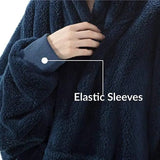 NNEOBA Oversized Fleece Hoodie Blanket for Winter Comfort