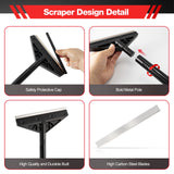 Long Handle Razor Scraper with 8-Inch Wide Blade – Glass, Wall, Floor & Paint Removal Tool