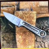 NNEOBA High-Hardness Survival Knife Silver
