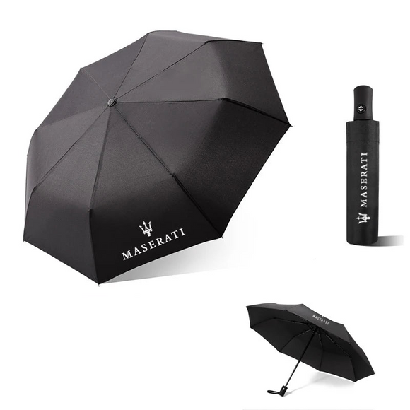 NNEOBA Portable Folding Car Umbrella–Automatic Sunshade Black