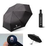 NNEOBA Portable Folding Car Umbrella–Automatic Sunshade Black