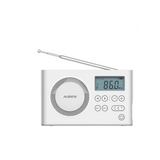 NNEOBA Mini Portable Digital FM Radio White