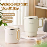 NNEOBA 3-in-1 Portable Foldable Electric Cooker Mini Rice Cooker White