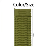 NNEOBA Inflatable Sleeping Pad Built-In Pillow Compact Green