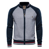 NNEOBA Men's Cotton Knit Streetwear Winter Zipper Cardigan