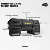 NNEOBA Waterproof Motorcycle Tail Bag 80L