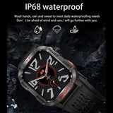 NNEOBA LED Flashlight Smart Watch Black