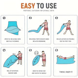 NNEOBA Inflatable Lounge Chair with Pillow for Camping & Beach