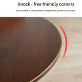 NNEOBA House Faction Solid Wood Edge Sofa Side Table - Walnut Finish