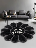 NNEOBA Smile-Inspiring Retro Rainbow Rug for Every Room