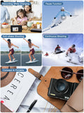 NNEOBA 4K Digital Camera with Autofocus Anti-Shake Black