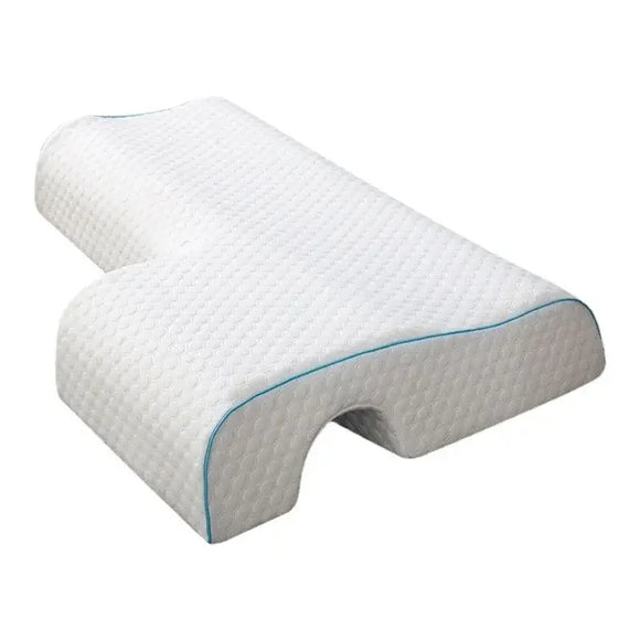NNEOBA Orthopedic Memory Foam Side Sleeper Pillow Cervical Support White