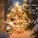 8PCS Solar Candy Cane Garden Lights