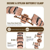 Premium Copper Magnetic Bracelet for Men – Titanium Steel Wristband