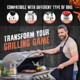NNEOBA Grill Smart Wireless Meat Thermometer Black