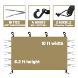 NNEOBA Canopy Sunwall Sidewall Gazebos Tent Waterproof