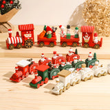 NNEOBA Rustic Wooden Train Christmas Ornament – Festive Merry Christmas Decoration
