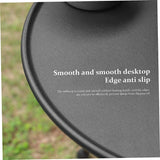 NNEOBA Folding Round Table Portable Telescopic Outdoor Three-legged Dining Table with lamp holder