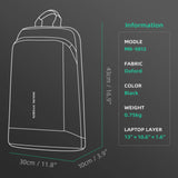 NNEOBA Thin Laptop Backpack Black