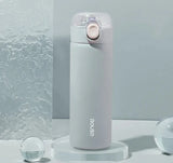 NNEOBA 380ml Thermos Bottle with Straw Blue