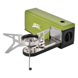 NNEOBA 3800W Portable Folding Camping Gas Stove Butane Cassette Green