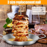 NNEOBA Vertical Meat Skewer Rack Silver