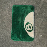 NNEOBA Green 8 Ball Non-slip Carpet Doormat